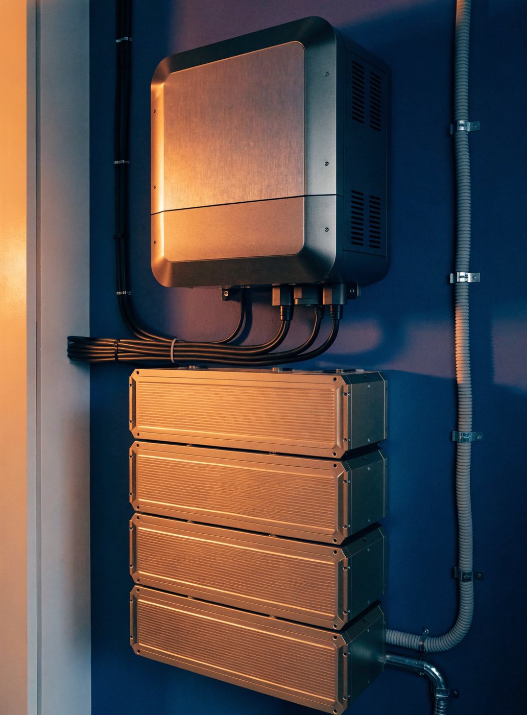 Hybrid inverter and lithium battery installation
