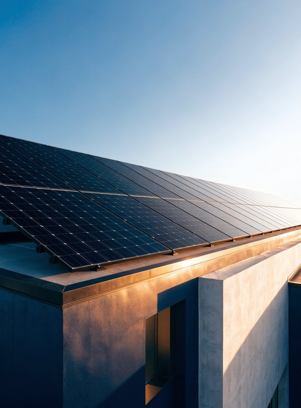 Rooftop solar photovoltaic array